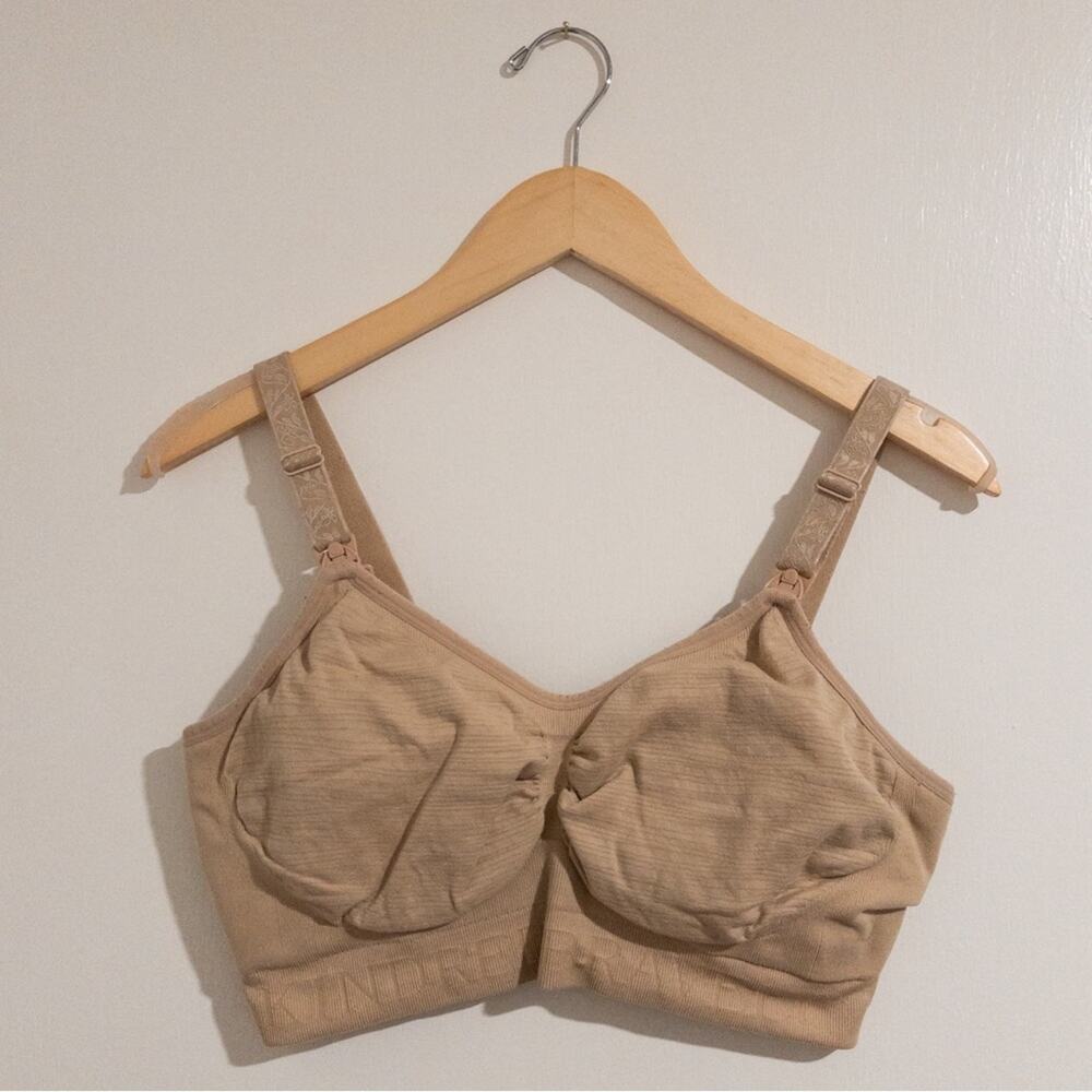 Kindred Bravely Sublime Hands-Free Pumping & Nursing Bra, Latte, Small Busty